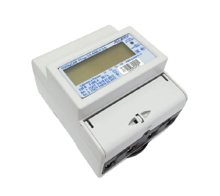 Электронный однофазный многотарифный измеритель энергии Pulsar, 2 канала измерения тока, 230 В, 60 А