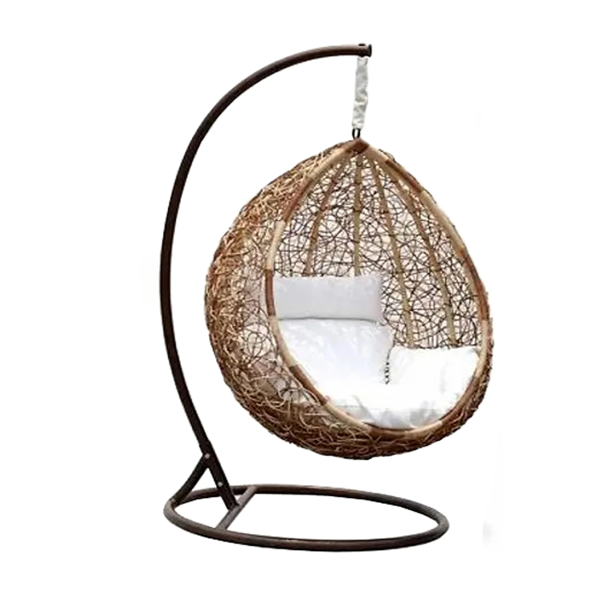 swings rattan wicker patio swings outdoor garden hanging egg chair powder coated aluminium frame patio swing chair