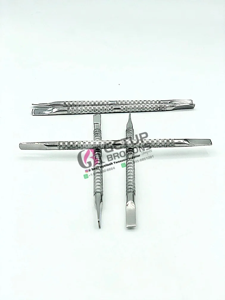 silver Nail pusher Beauty Tools stainless steel  for personal and Beauty  care instruments for nails and manicure pedicure tools