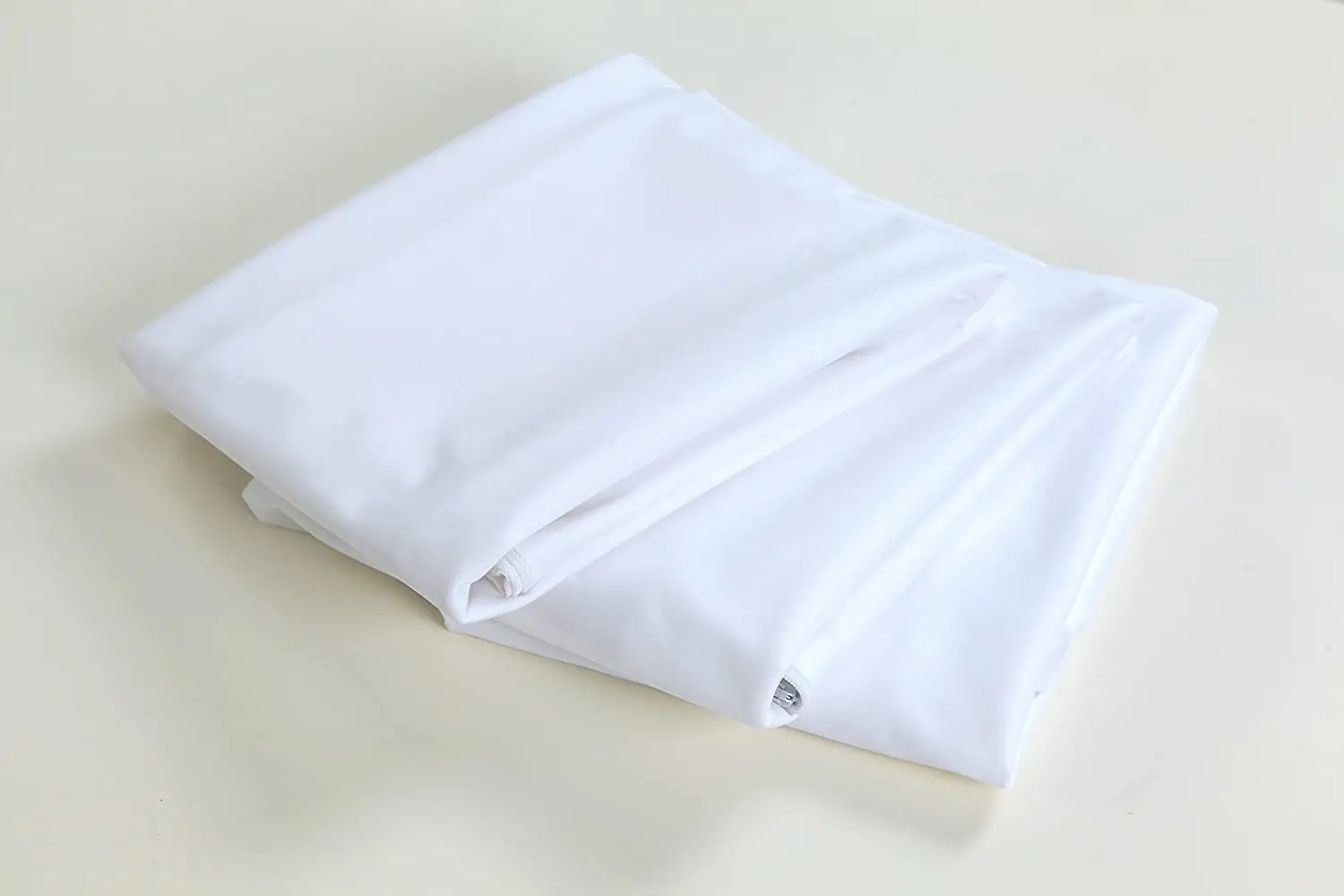 Pillow Protector Queen Size - Extra Soft Knit - Waterproof Zippered Hypoallergenic Case, Blocks Bed Bugs and Dust Mites Queen