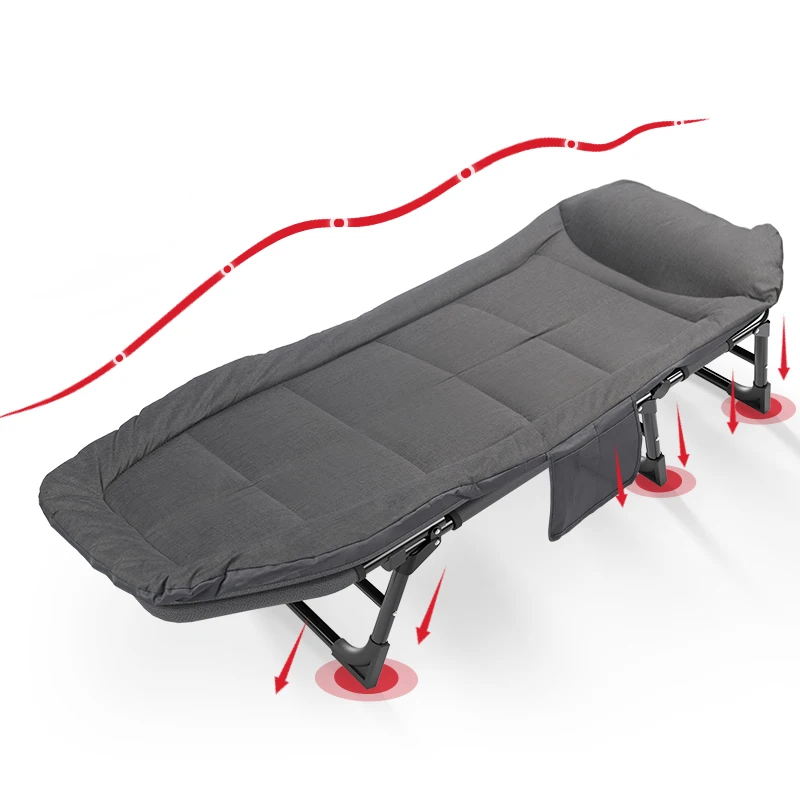 Wholesales Outdoor Multipurpose Hospital Office Camping Single Folding Cot Tent Bed