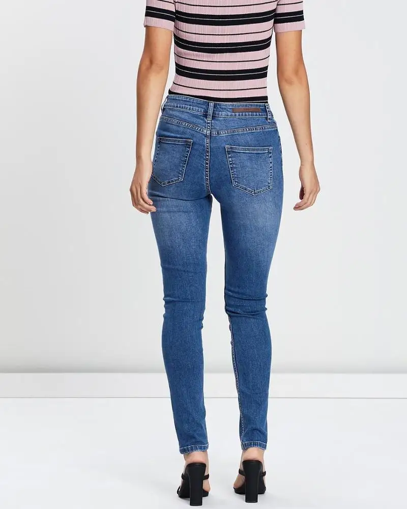 High Quality Hot Sale Wholesale Price Factory Female Jeans Pants Customized Brand & Logo Supplier From Bangladesh