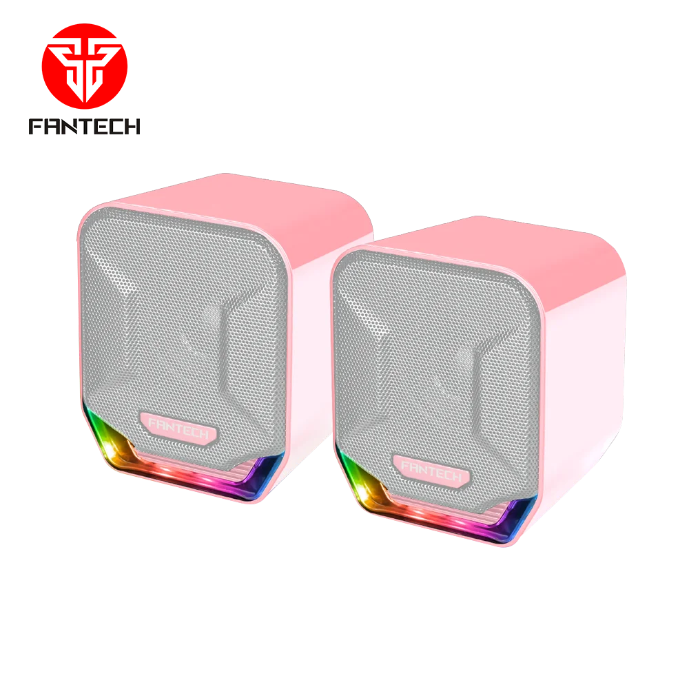 New Design Gaming Sound Speaker Fantech GS202 Sakura Edition Pink Color PC 2.0 Audio Speaker