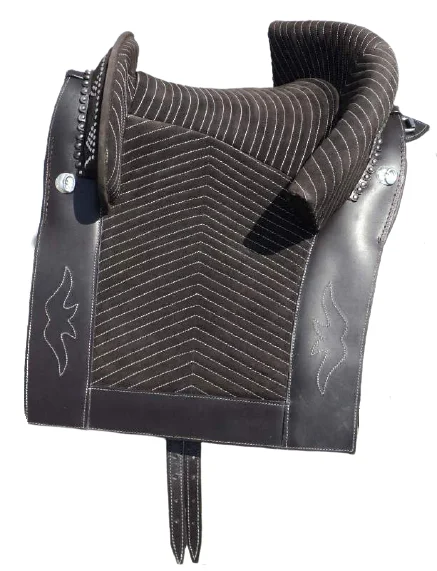 SPANISH VAQUERA HORSE SADDLE WHOLESALE SPANISH HORSE SADDLE QUILTED SEAT WOODEN TREE CUSTOMIZED SPANISH HORSE SADDLE
