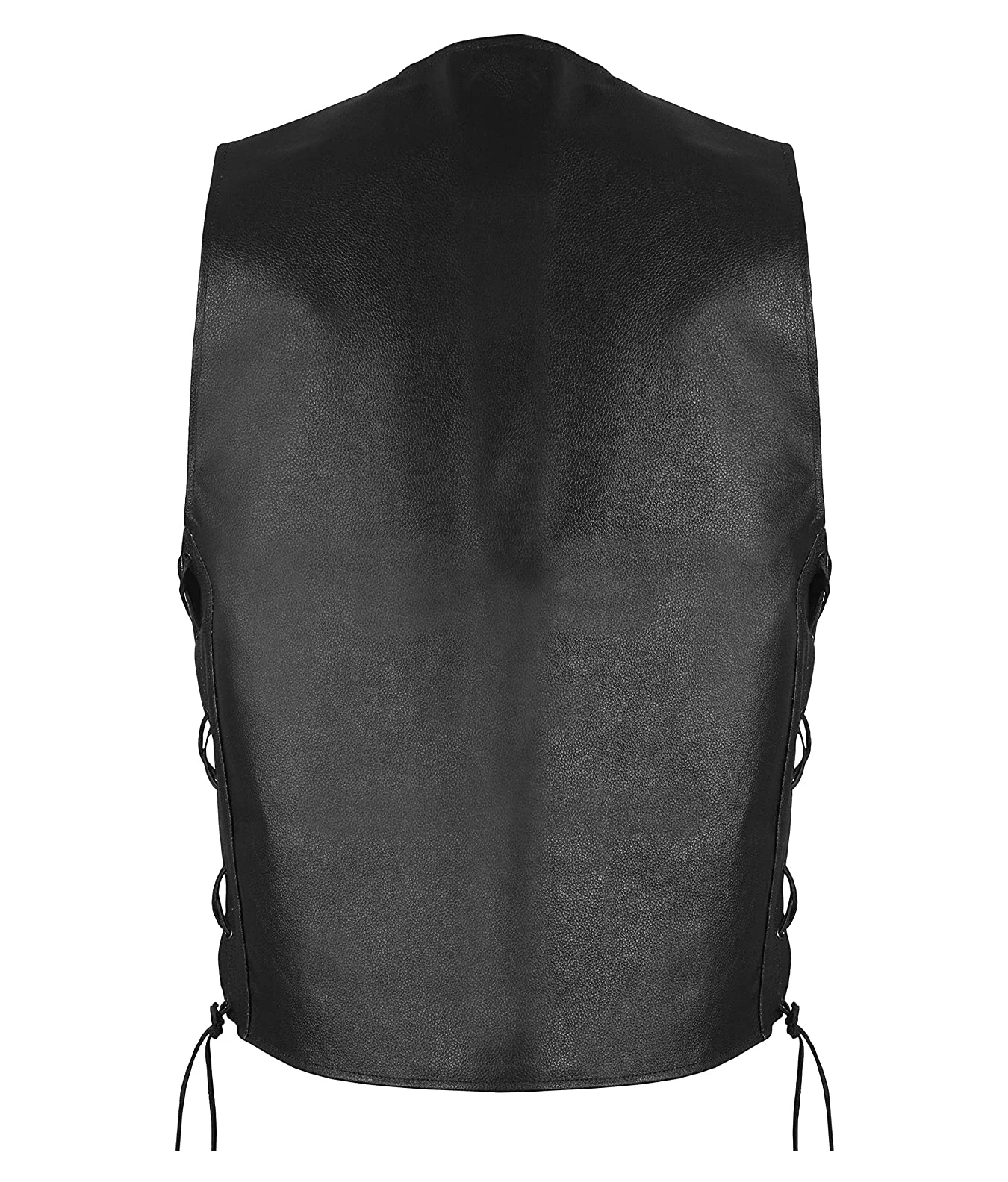 Genuine Hand made Leather Motorbike Vest New design Mens Biker Vest Cowhide Leather Vest