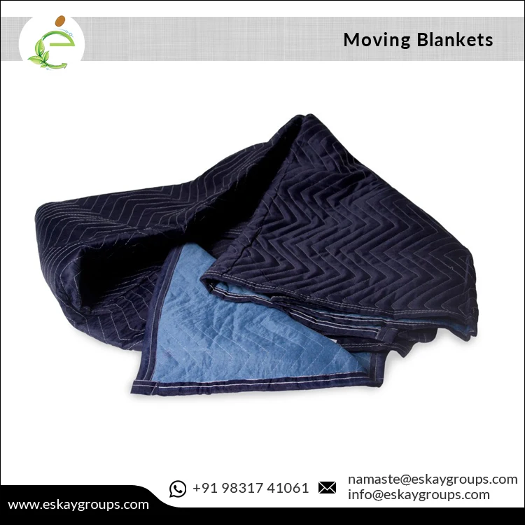 72 x 80 inch Size Non Woven Moving Blankets for Furniture Wrapping, Picnic and Paint Protection