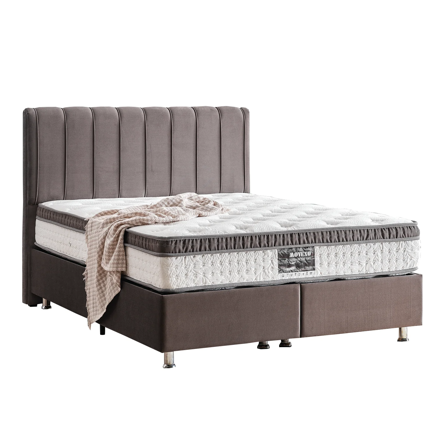 Mattress bed in a box any sizes memory foam pocket spring mattresses Mattress in roll pack bedbase headboard