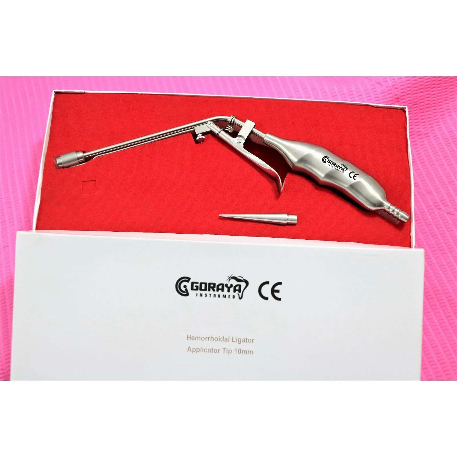 HOT SALE GORAYA GERMAN Stainless Hemorrhoid Suction Ligator Rectal Surgical Instrument STR Angle CE ISO APPROVED
