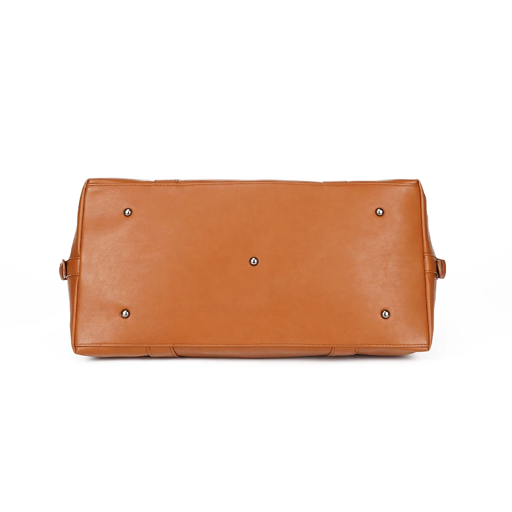 Большая Дорожная сумка для мужчин, водонепроницаемый холщовый мешок из натуральной кожи для выходных