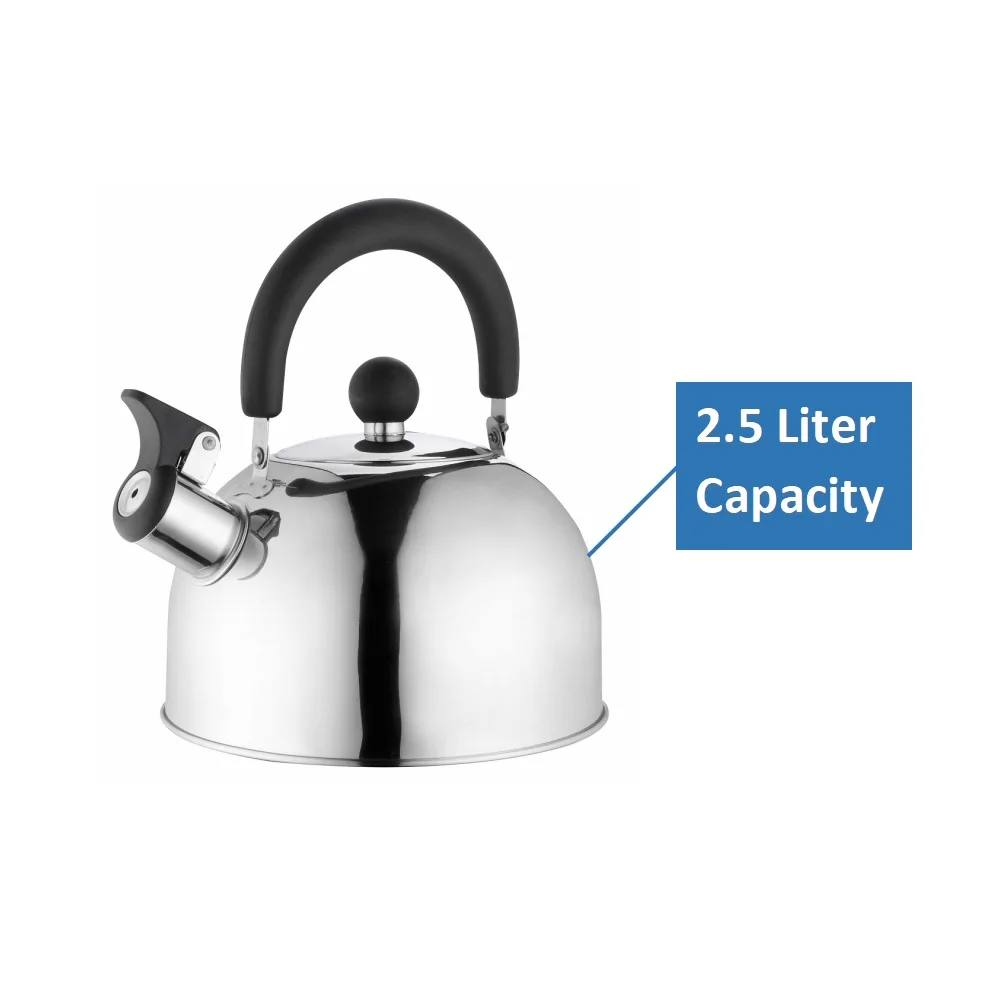 Hot Sales 2.5 L Stainless Steel Tea Pot Hot Water Coffee Pot Whistling Kettle