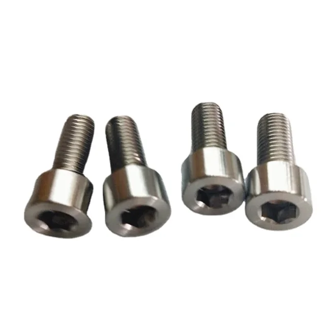 Hex head titanium bolts and nuts M14 DIN912 Grade2 titanium screws best price