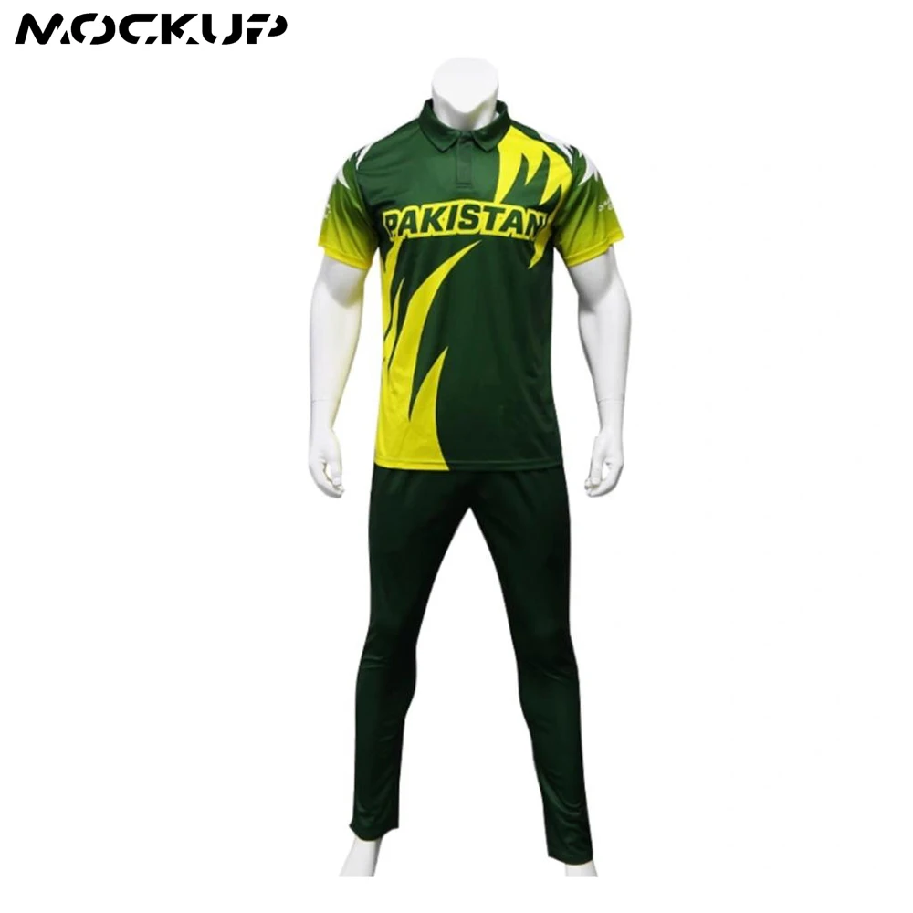 New Model Cricket Pattern Custom Design Uniforms cricket kits sublimation 2021