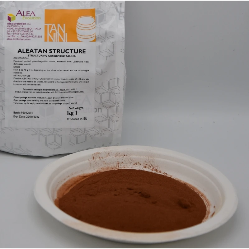 High Quality Made In Italy Oenological Tannin yeast ALEATAN STRUCTURE Hot Sale  in 1 kg and 10 kg