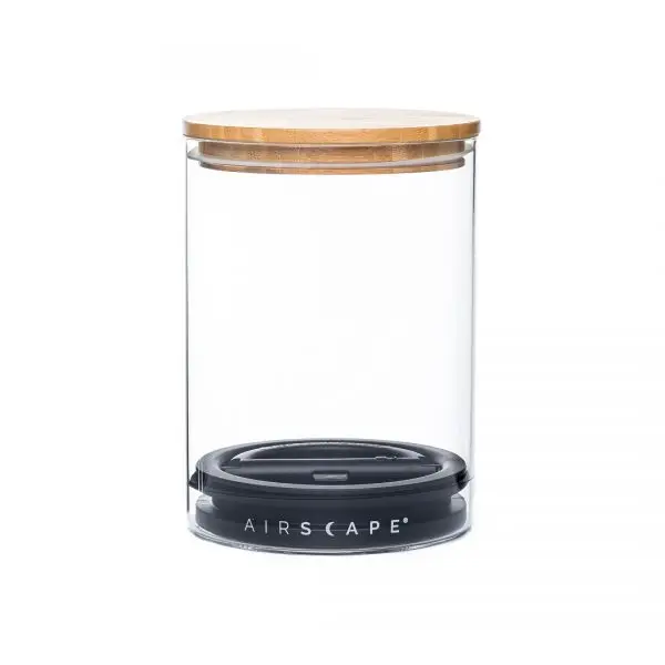 Airscape Glass & Bamboo, классическое КУХОННОЕ И буфетное хранилище-это ваша стеклянная крышка Airscape с бамбуковой крышкой