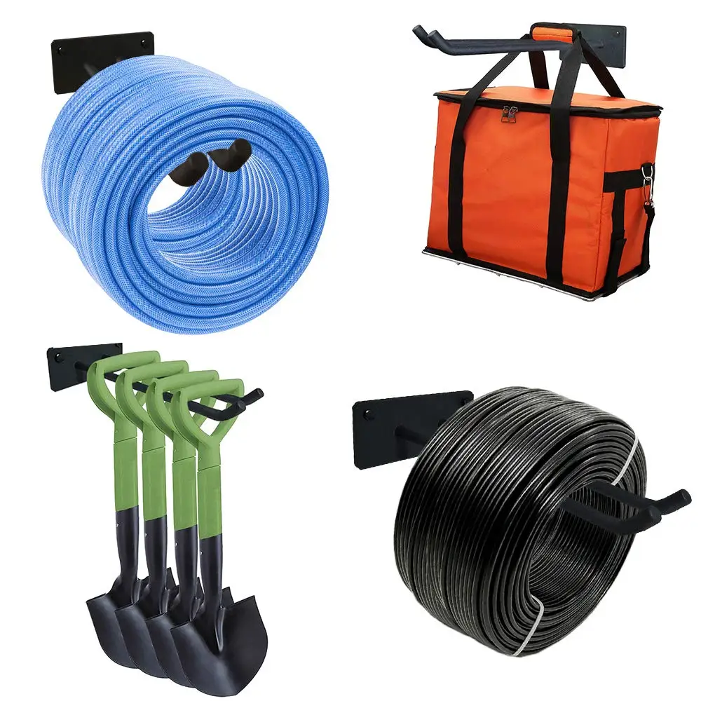 Wine hook/ wall mounted hanger garden tool storage rack organizer heavy duty rack hardware steel