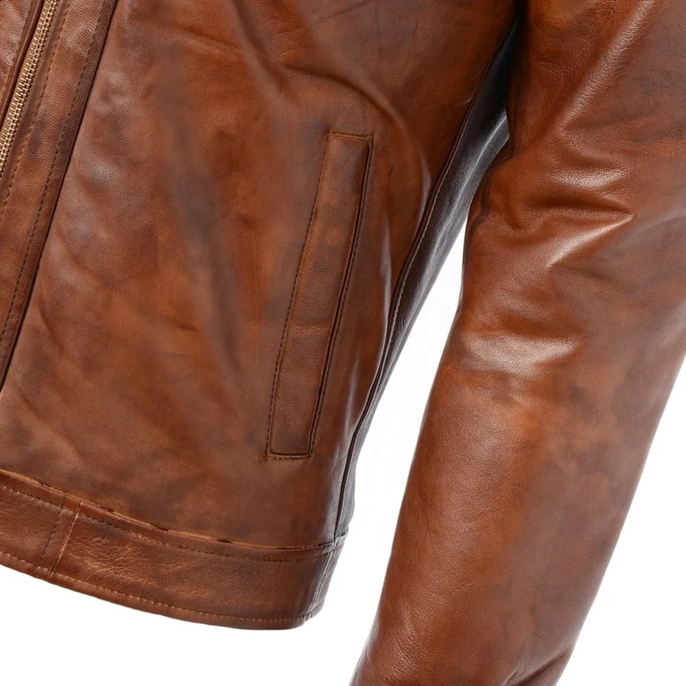 
Top Quality Pure 100% 2019 Custom Design Leather Jacket 