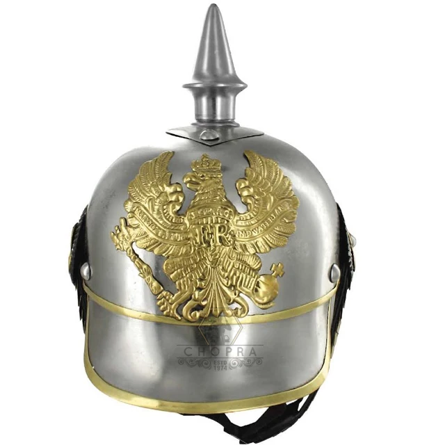 Helmet German Pickelhaube Military Chopra Brand Home Decor Handcrafted Medieval Helmet