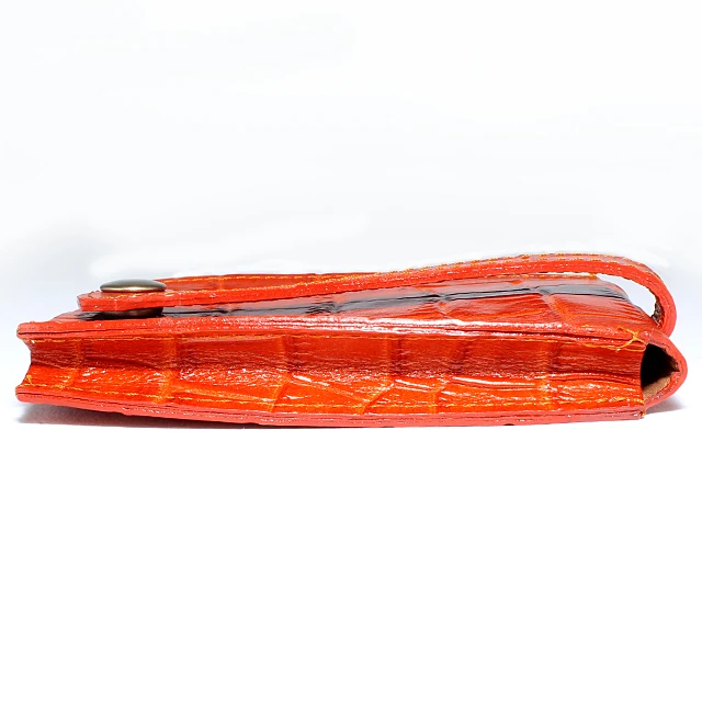 Key Ring - made in Japan with Crocodile Embossed Genuine Leather