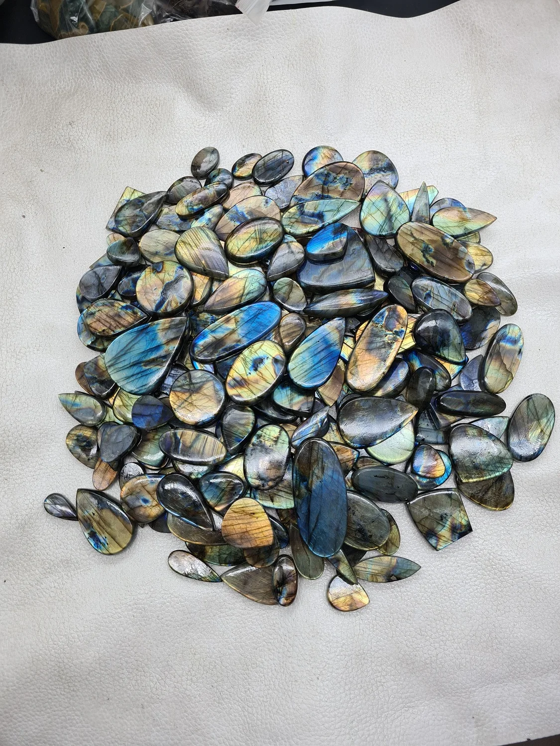 Labradorite Cabochon Oval Lot Multi Flashy Gemstone Multi Labradorite Cabochon Wholesale Gemstone