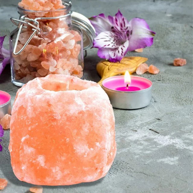 Оптовая продажа 2021 качественный Гималайский розовый подсвечник с солью 100% лучшее качество