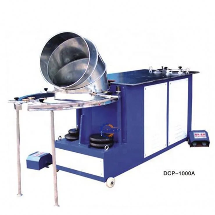 Electric elbow making machine with manual round elbow flanging forming for round pipe making