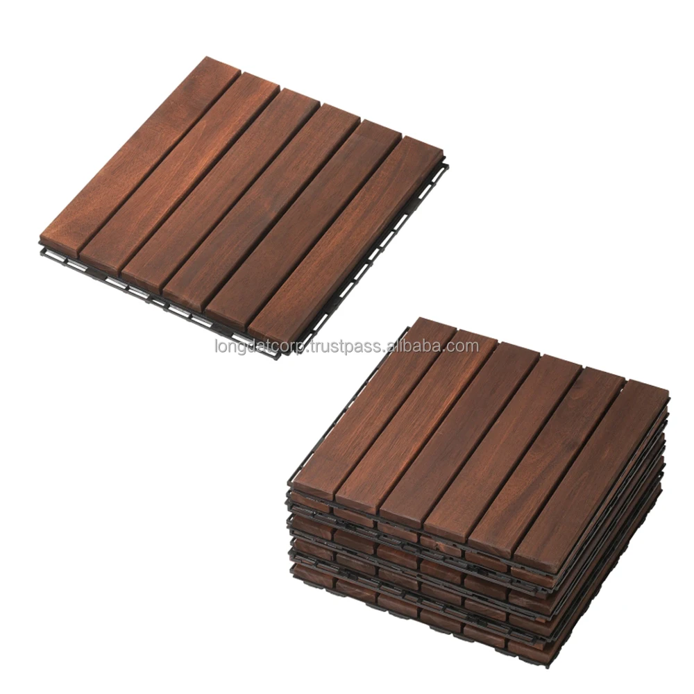 Acacia wooden tiles for indoor/outdoor foor- wood floor tile- suitable for living room, garden, balcony etc