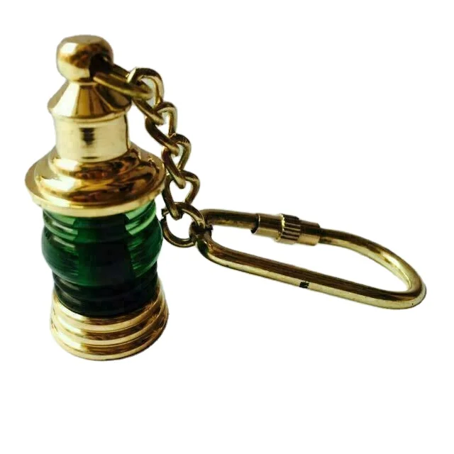 Nautical Brass Lantern Marine Style Key chain Key ring Lot antique handmade Best Item Gift