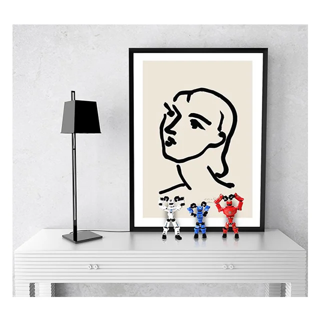 Gears Figure Series Simple Assembly Toy with Joint-structure Human Robot Toy Product Easy to Build