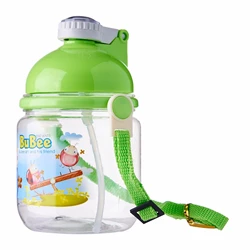 Straw Type Reusable Safety Standard Material Plastic PP and PC Children 700cc Water Bottle from Taiwan, China