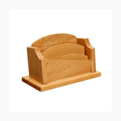 
Круглая деревянная чайная подставка с крышкой 