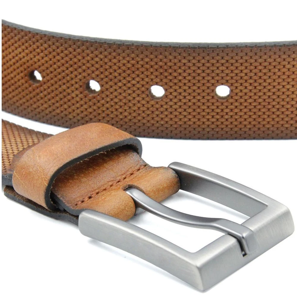 Super quality Brown color new style Genuine cow hide Leather belt for men Low price USA