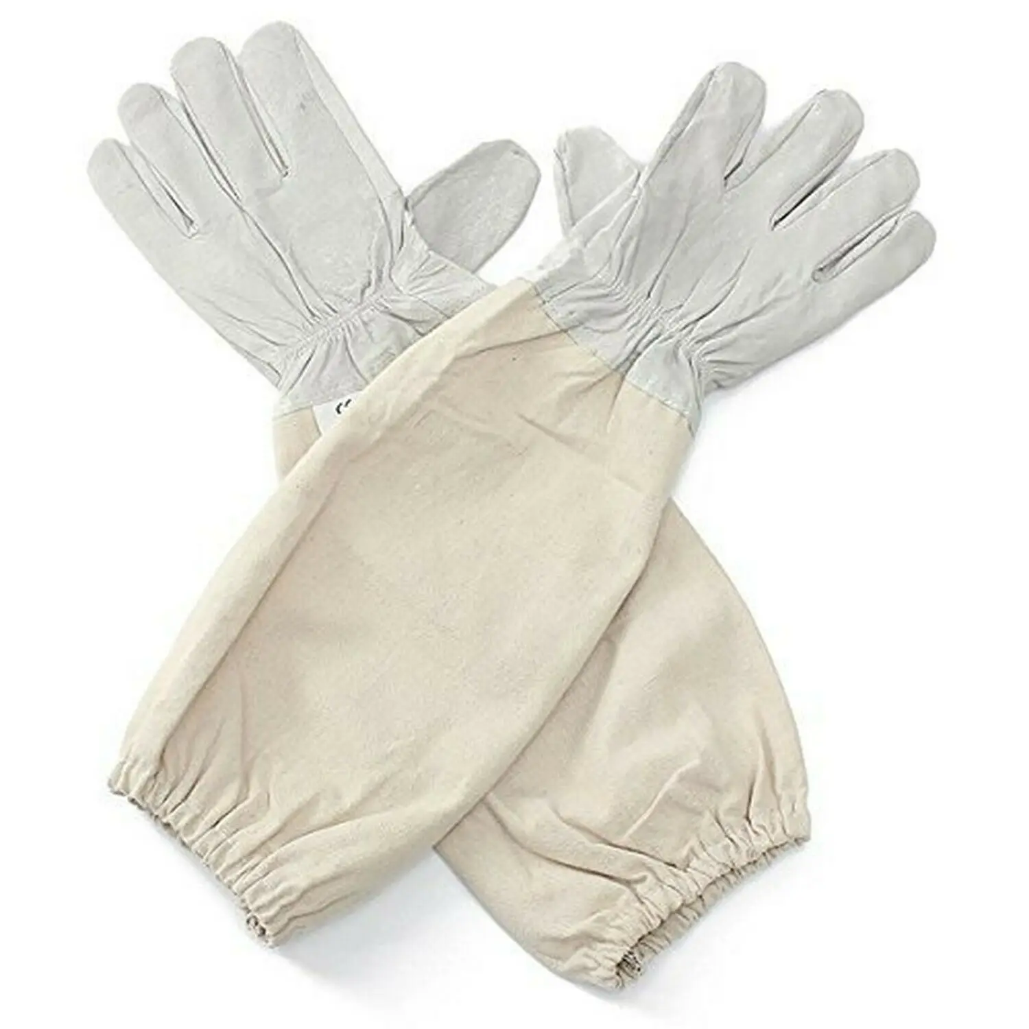 Protective Goat Leather Beekeeping Gloves with Vented Sleeves