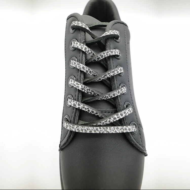 OEM Fashion Wild Animal Pattern Natural Leather Shoelaces