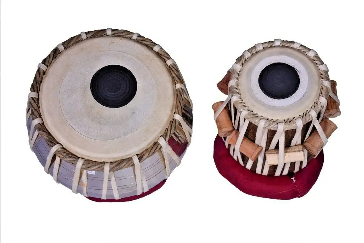Professionals Musical Instrument Tabla Steel Bayan, Sheesham Wood Dayan Brass Drum Educational high classical sound