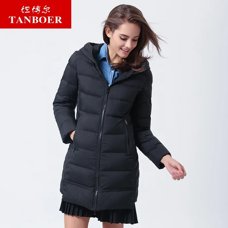 Plus size women custom fashion popular high quality women down jacket