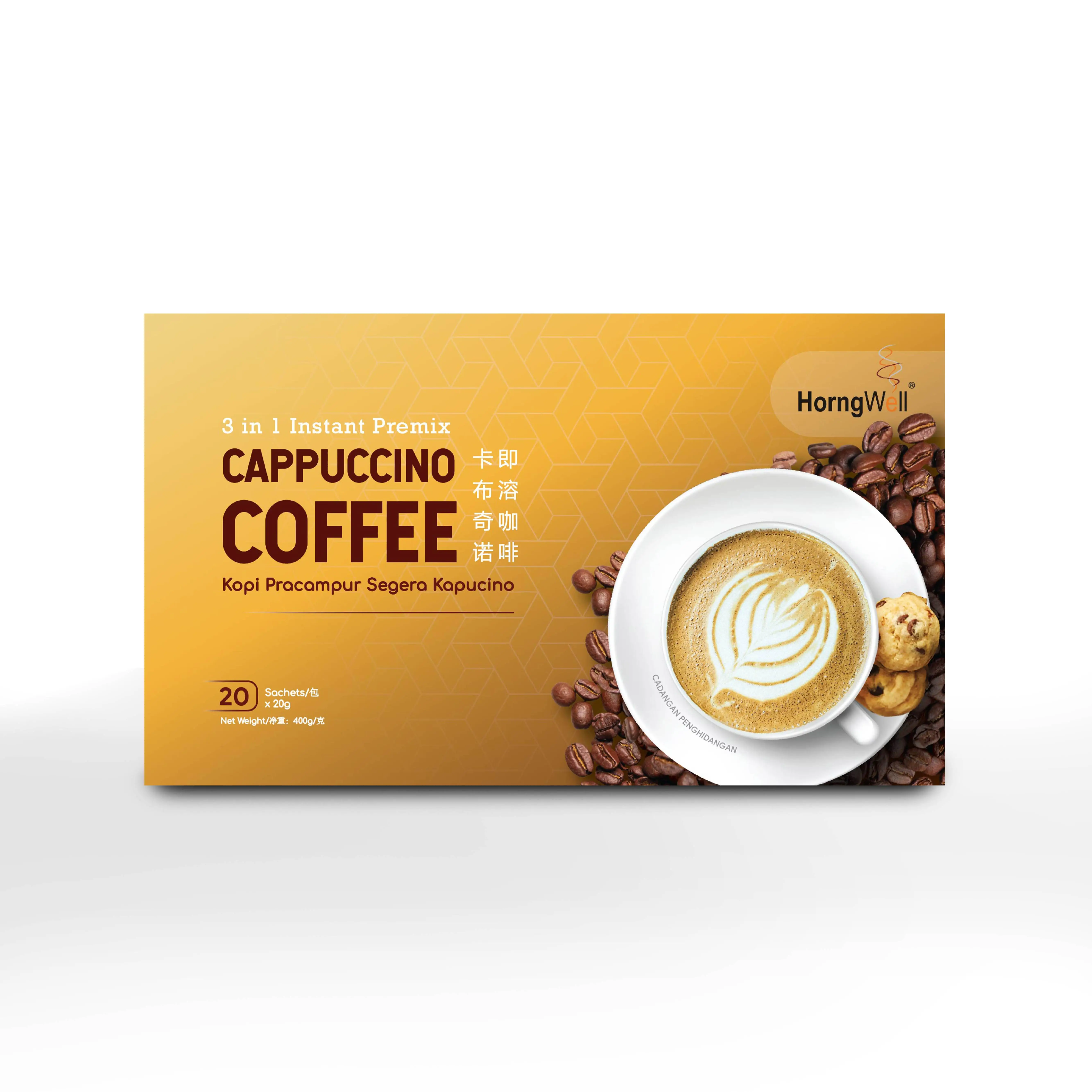 High Quality And Delicious Cappuccino Coffee Powder Instant Coffee