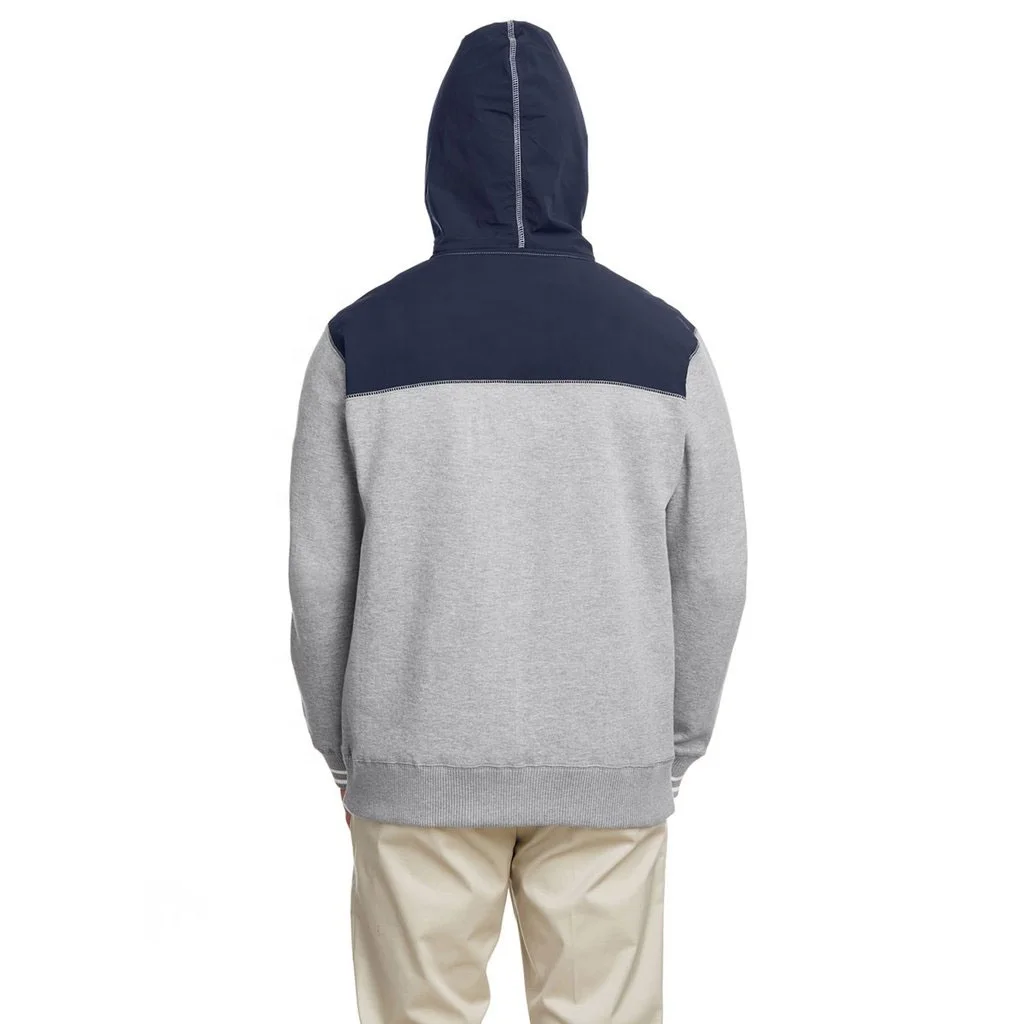 Custom Embroidery Logo Hoodies Men no drawstring Cotton Fleece Thick Printed Customized Hoodie for Outdoor Winter Clothing