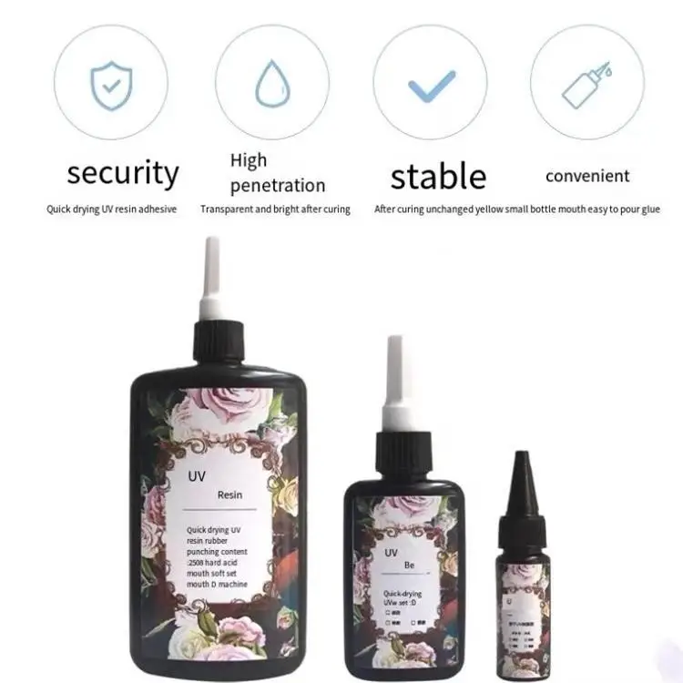 100g Uv Resin Crystal Clear Uv Epoxy Resin Polyester Resin Uv Resistance