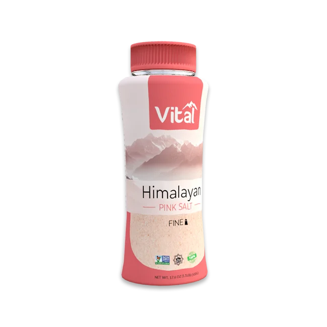 
Vital Himalayan Pink Salt - Fine Bottle 