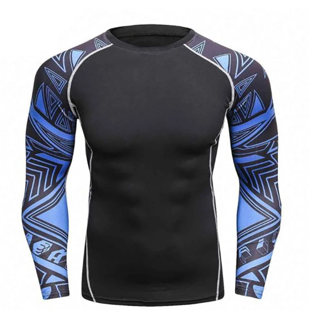 Latest New Design Adult Men Swimming Rash Guard Compression Shirt