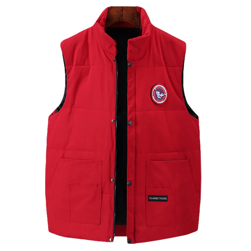 Custom Sleeveless jacket quilted Active Gilet Padded Removable white duck down puffer jacket