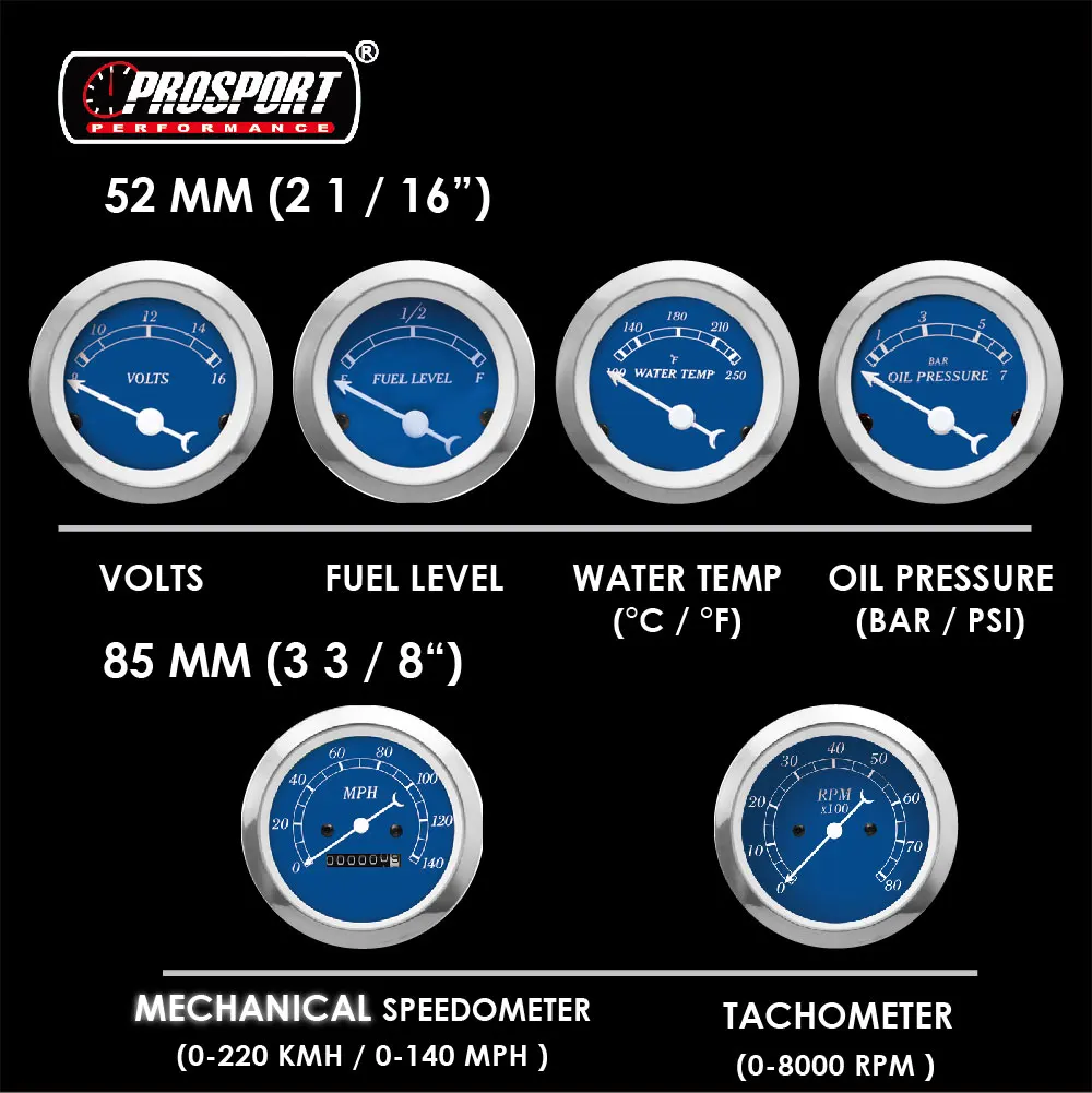85 мм УФ-фильтр 52 с классической серии синий уход за кожей лица белый игольчатый указатель уровня комплект 6 метров содержит механический Спидометр Тахометр Температура воды Датчик Вольт