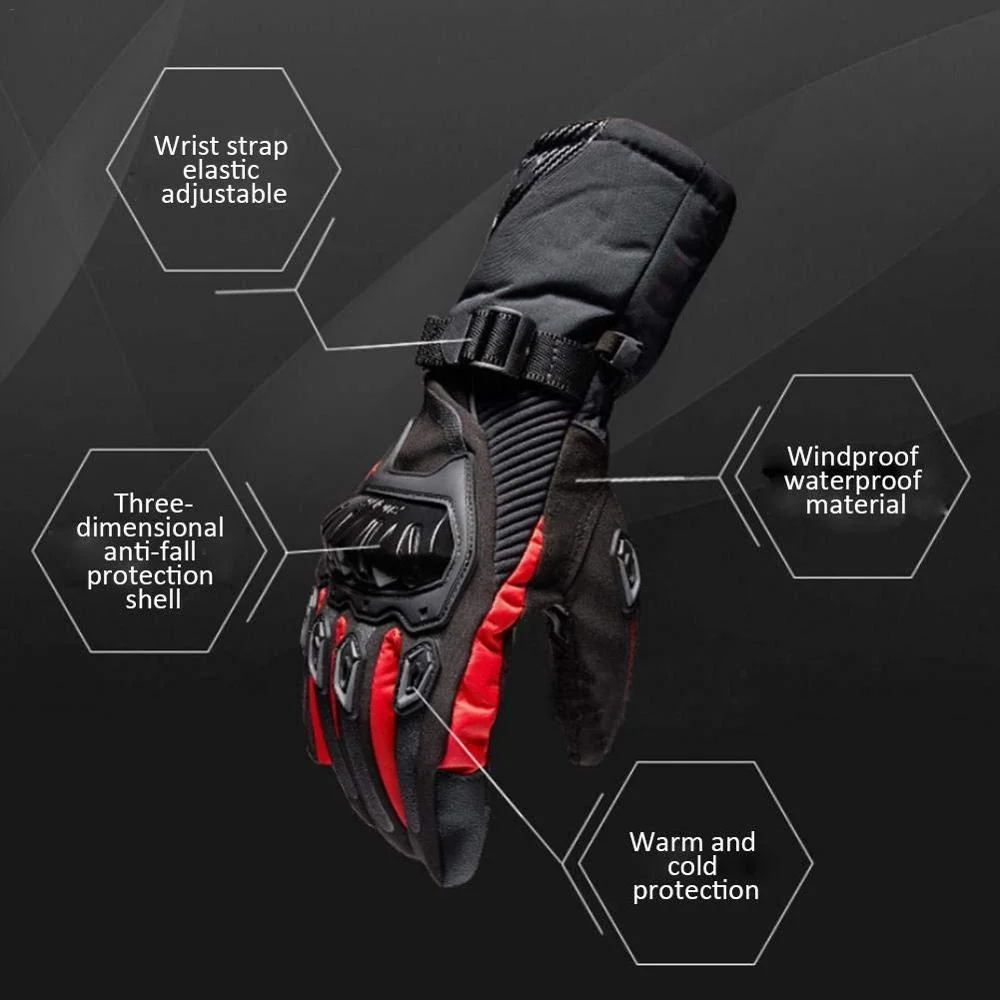  Мотоциклетное оборудование Motowolf кожаные дышащие мотоциклетные гоночные перчатки Черные Водонепроницаемые с индивидуальным логотипом