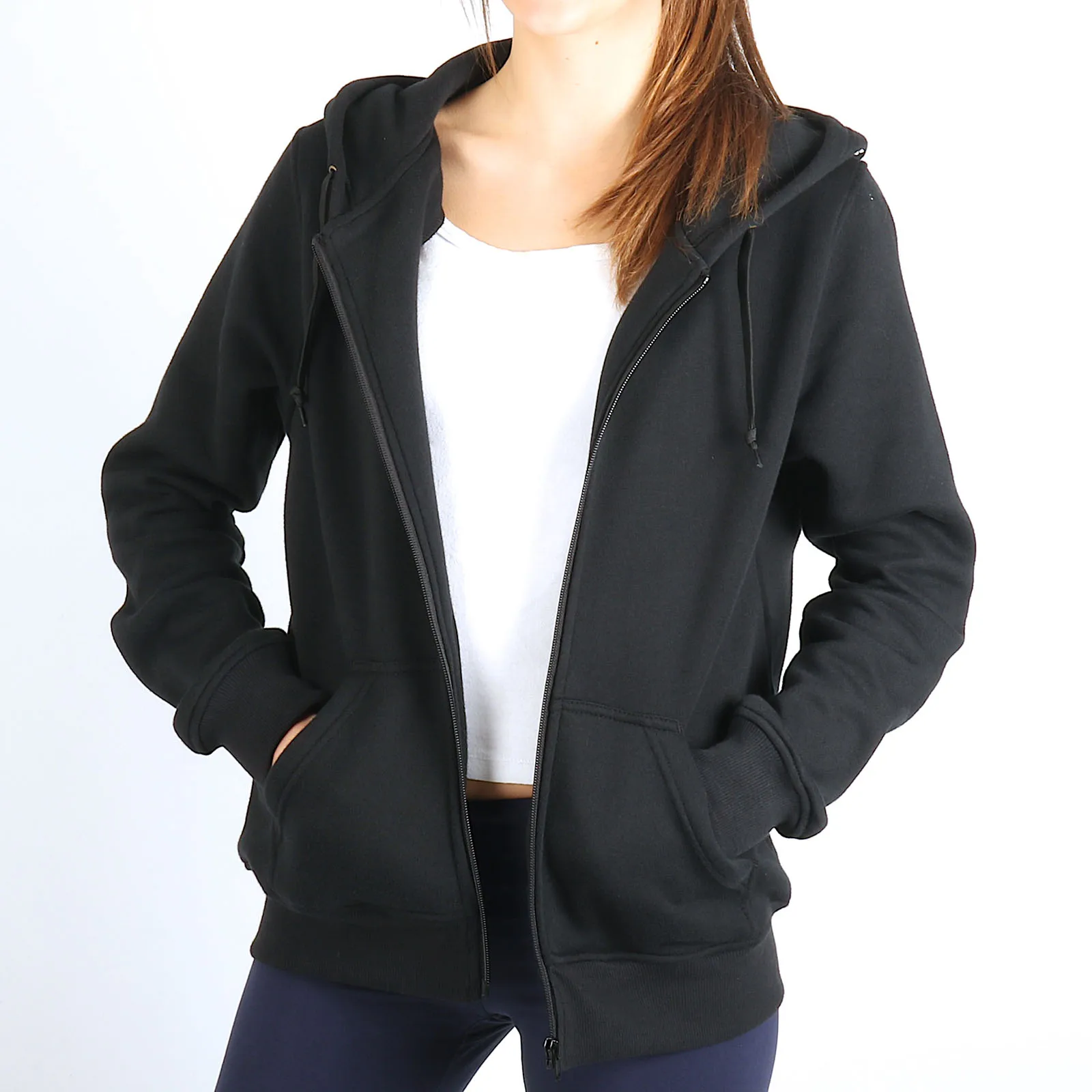 
Best Sale and High Quality and 100% Export Oriented Women Hoodie / Sweatshirt Pullover Hooded Winter Plain Dyed 100% Cotton 
