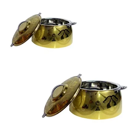 Набор из 3 лучших дизайнов, Индивидуальный размер, твердая латунь, подача пищи, горячий горшок для отеля и ресторана