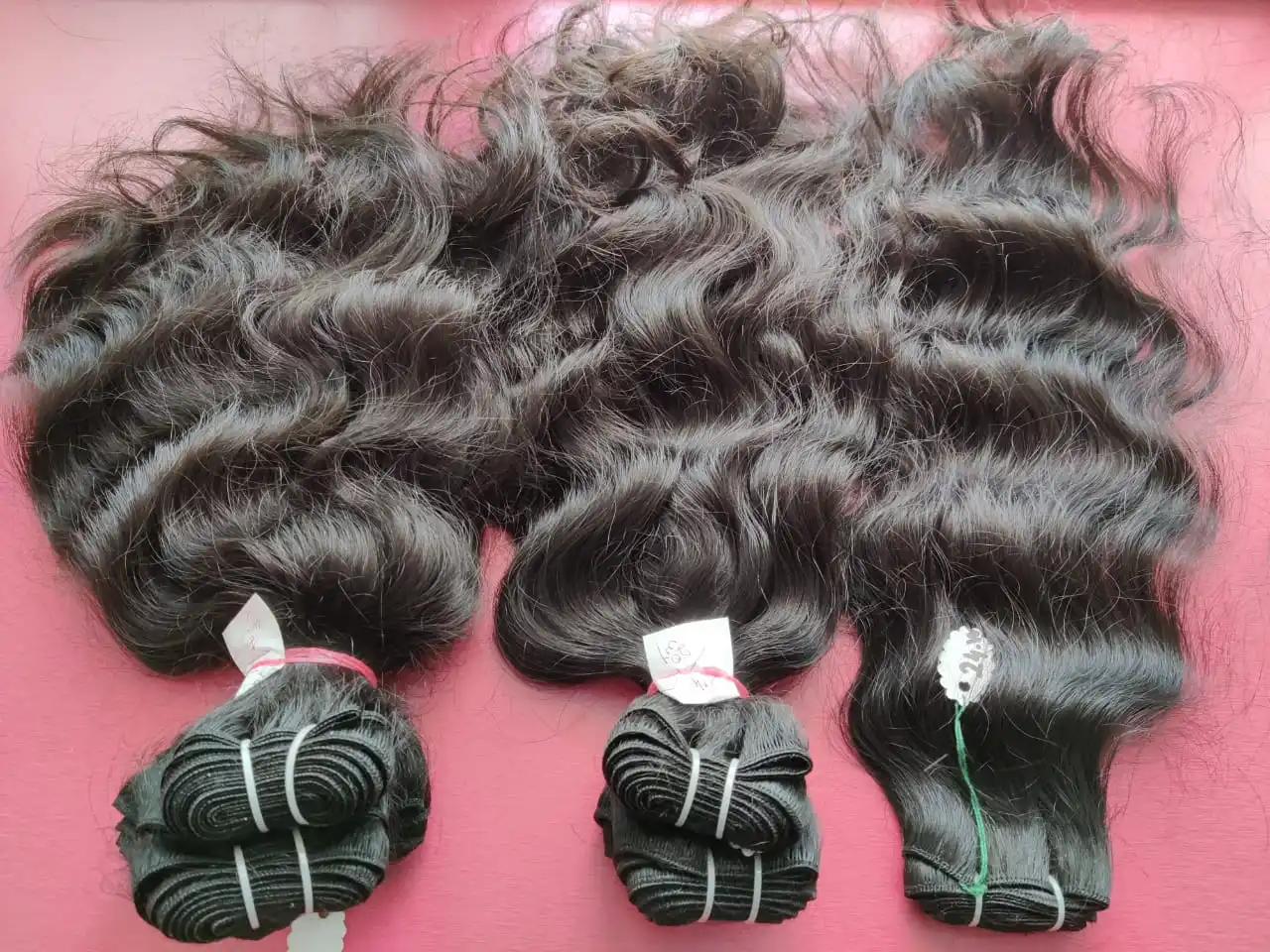 Wholesale 100% Real Virgin Remy Human Hair Extension Premium Quality 1 Piece Raw Unprocessed Indian Waves Curls Cheap Price