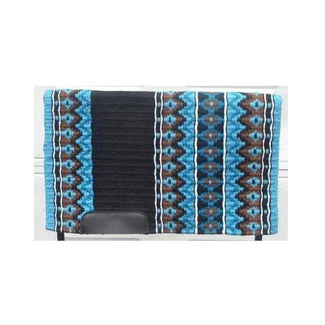 Премиум-качества из шерсти войлока выездной Ковбойское седло одеяла коврик синий