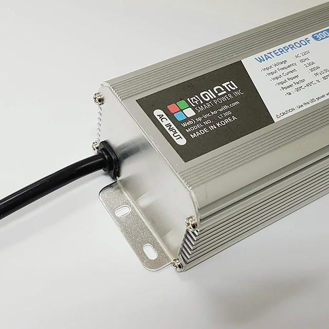 Constant Current AC DC 12V 300W LED Driver Waterproof IP67 SMPS Switching Power Supply For LED Lighting Modules Made in Korea