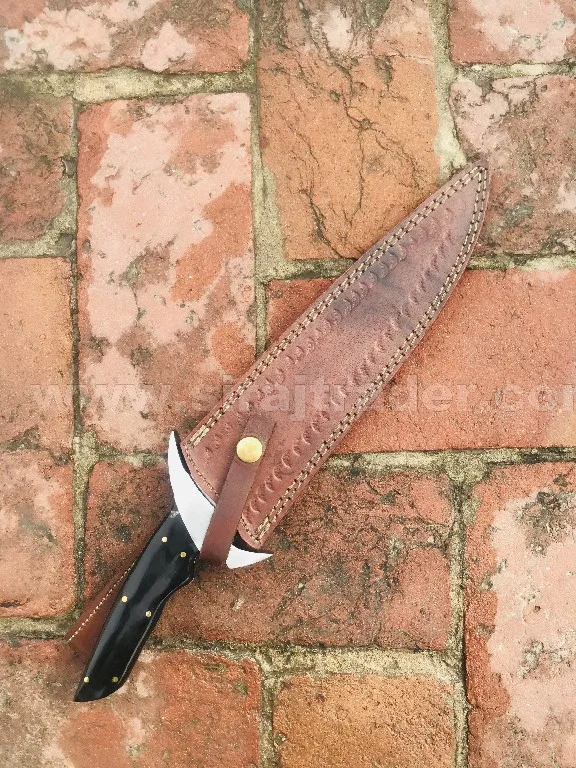 Handmade D2 steel Bowie Knife Handle Material Micarta