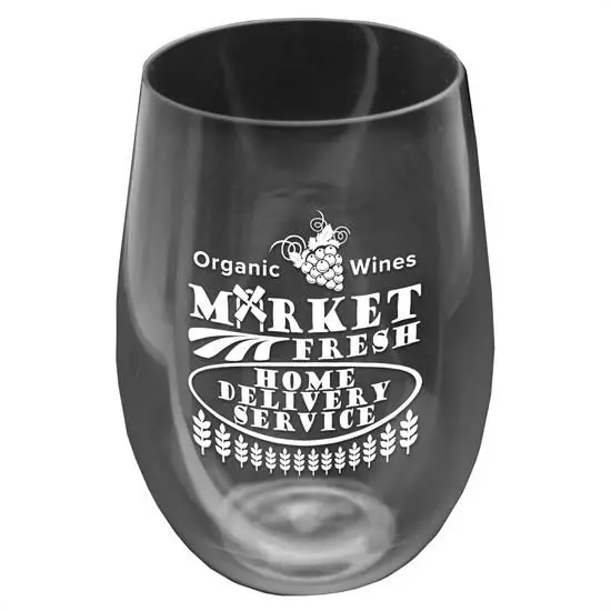 USA Made Recycled Plastic Wine Glass